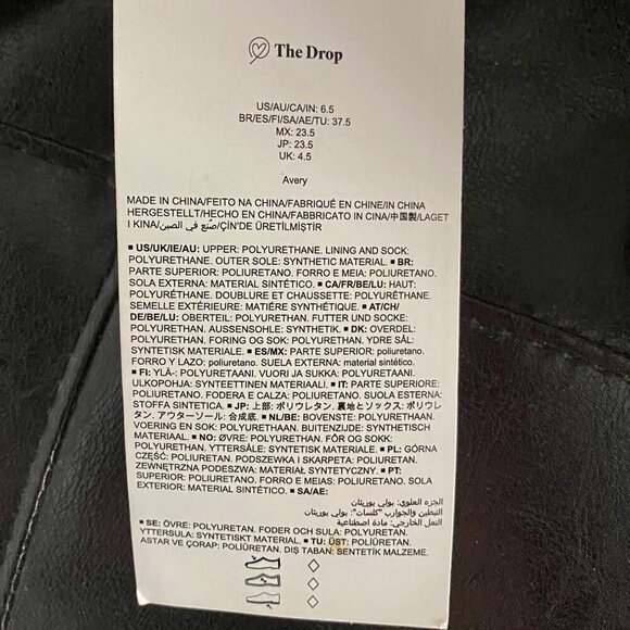 The Drop Avery Square Toe Two Strap High Heeled Sandal White Size 6.5 NEW - Picture 13 of 13